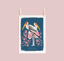 Load image into Gallery viewer, Painted Stork Print
