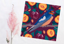 Load image into Gallery viewer, Swallow and Plum Print

