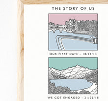 Load image into Gallery viewer, The Story Of Us Custom Couples Print
