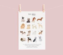 Load image into Gallery viewer, Toy Dog Breeds Print
