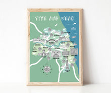 Load image into Gallery viewer, Tyne and Wear Illustrated Map
