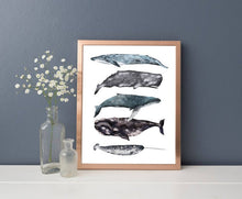Load image into Gallery viewer, Whales Stack Print
