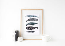 Load image into Gallery viewer, Whales Stack Print
