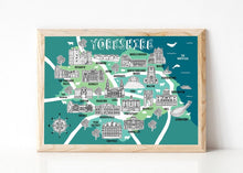 Load image into Gallery viewer, Yorkshire Illustrated Map
