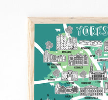 Load image into Gallery viewer, Yorkshire Illustrated Map
