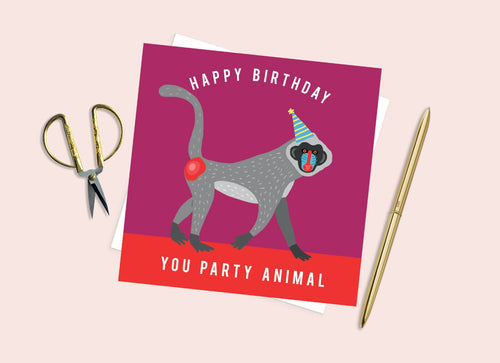 You Party Animal Birthday Card